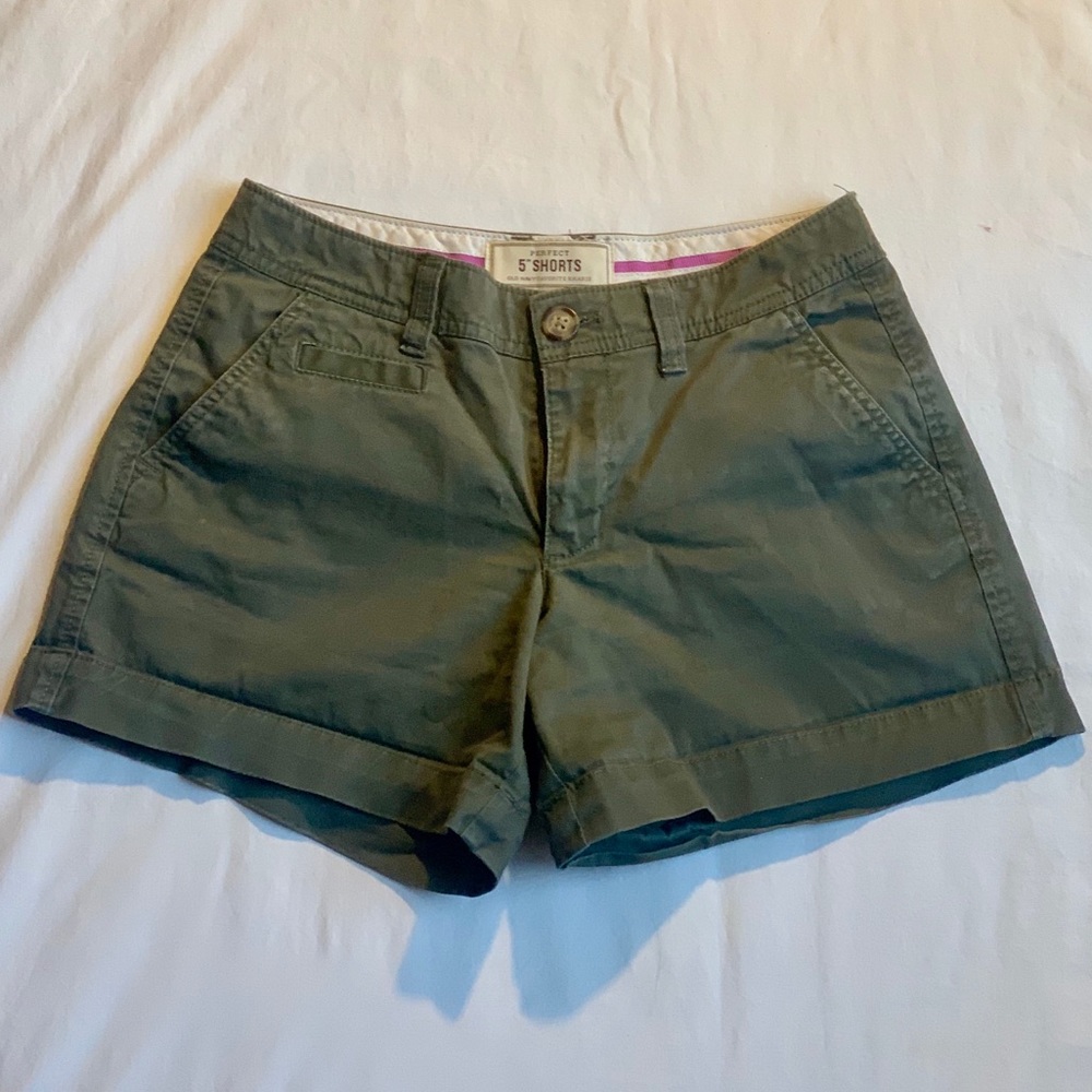 3/$15 Navy green Old Navy Khaki Shorts